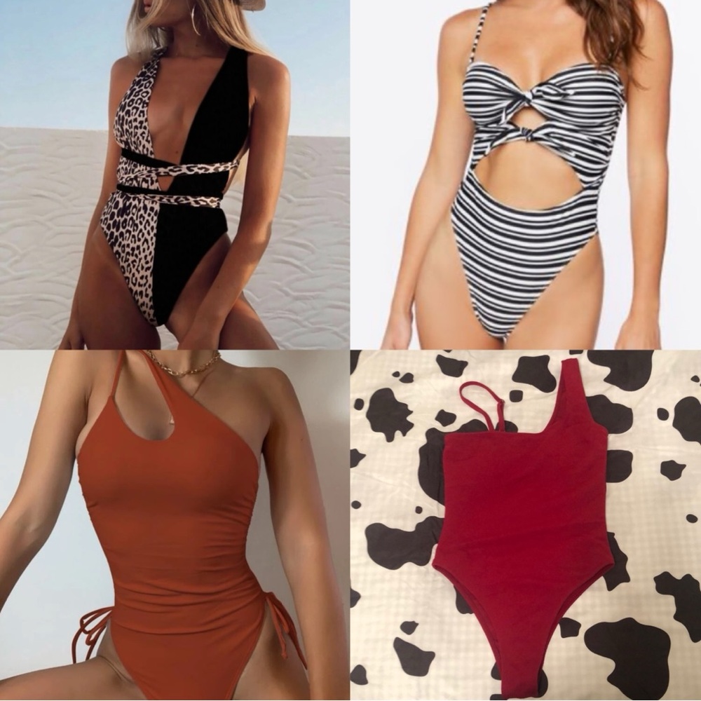 4 One Piece Swim Suits Women's size small